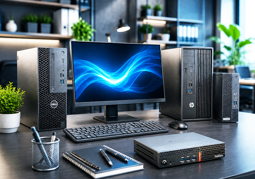 Refurbished laptop being tested